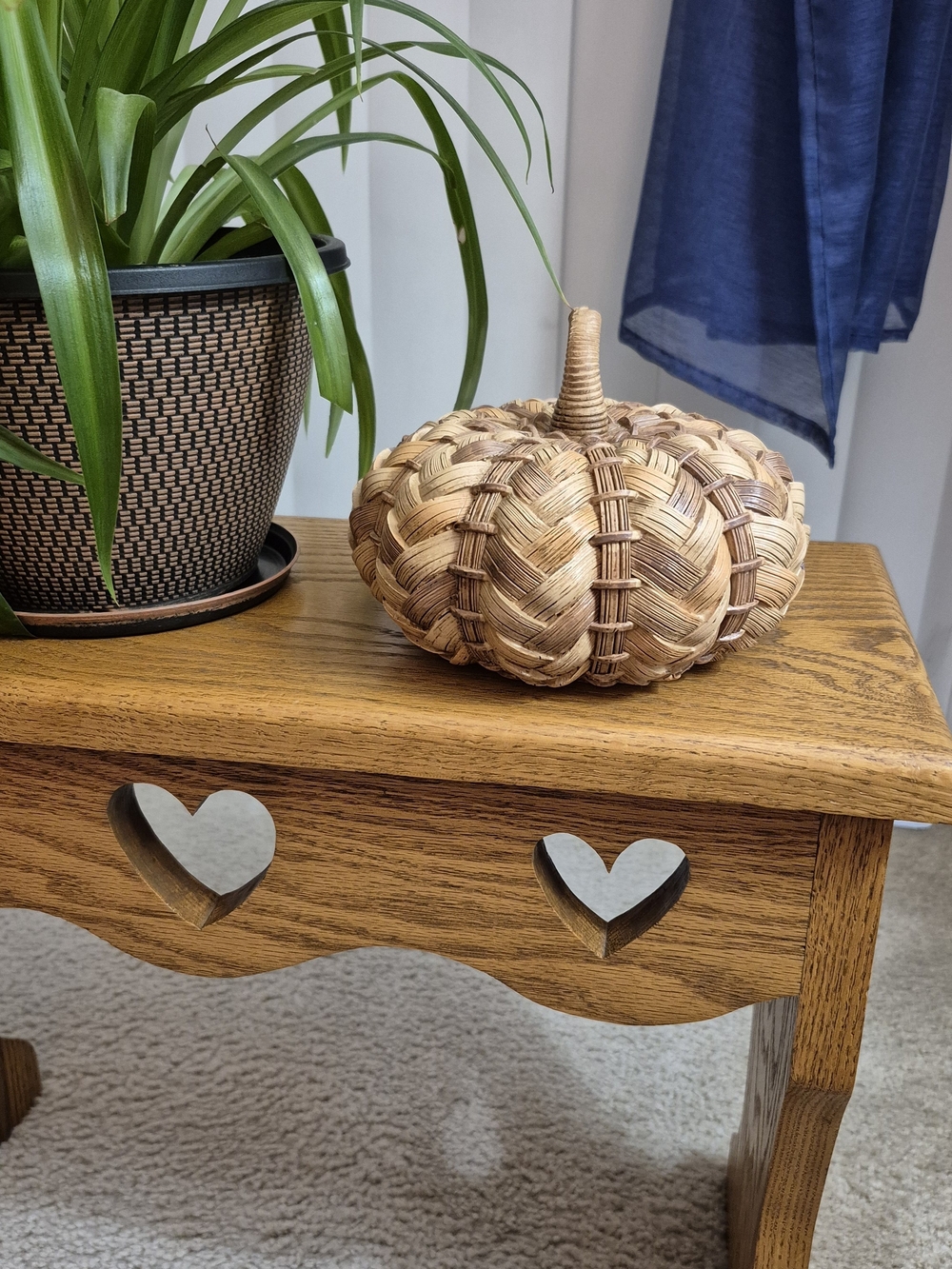 Resin Pumpkin Accent - Natural Tones